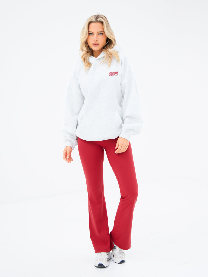 Motion Oversized Hoodie - Mergelgrau