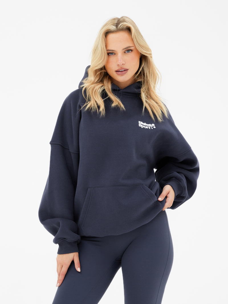 Motion Oversized Hoodie - Echtes Marineblau