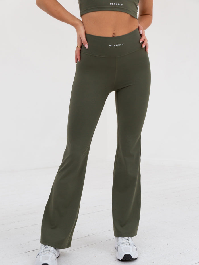 Buy SunzelFlare Leggings, Crossover Yoga Pants with Tummy Control,  High-Waisted and Wide Leg Online at desertcartINDIA