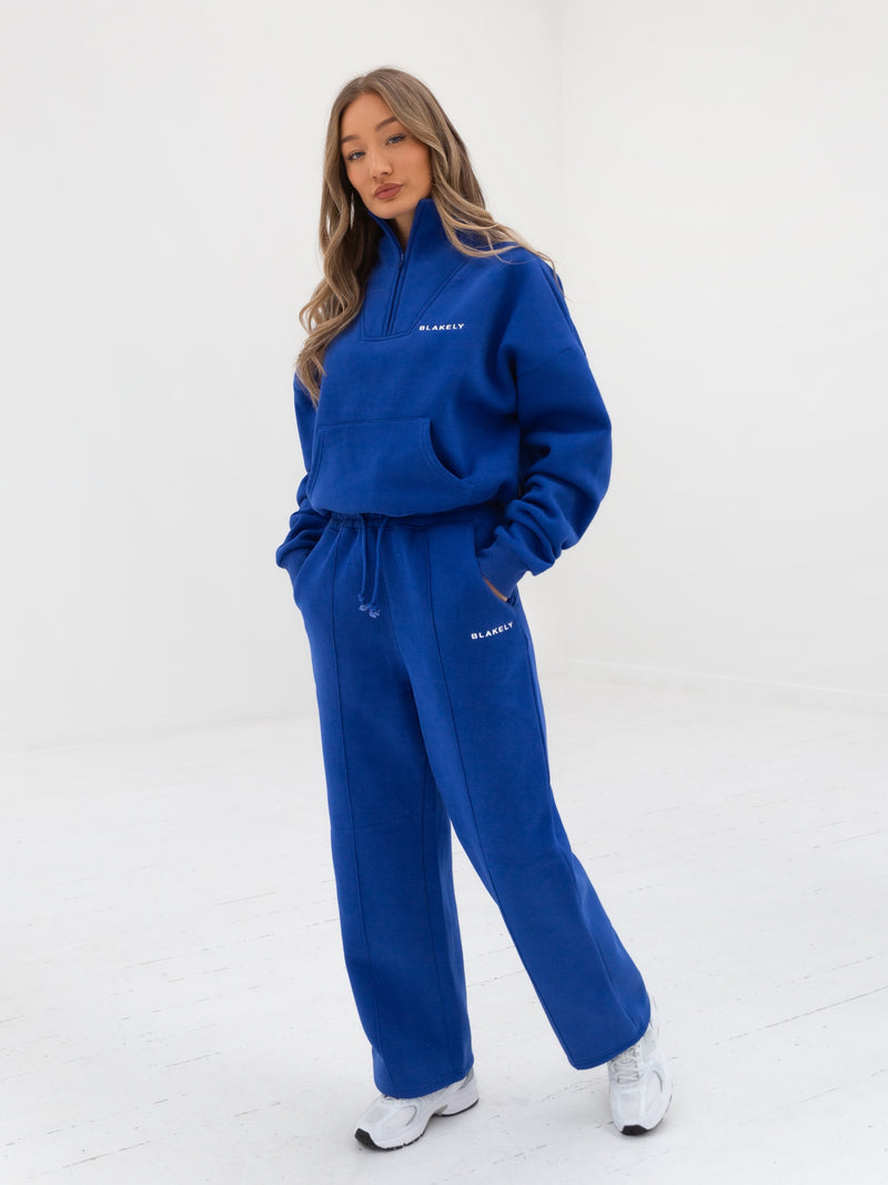 Everyday 1/4 Zip Jumper - Cobalt Blue