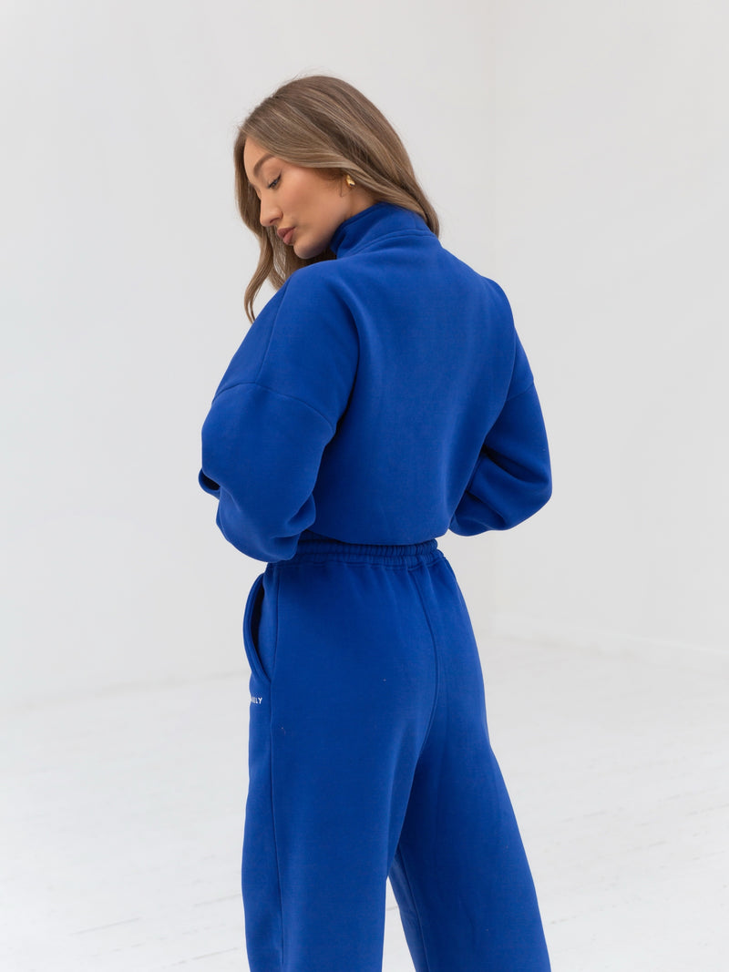 Everyday 1/4 Zip Jumper - Cobalt Blue