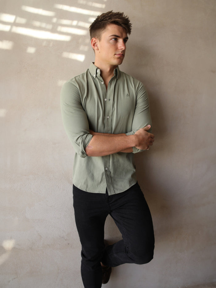 Sedona Slim Fit Shirt - Khaki Green