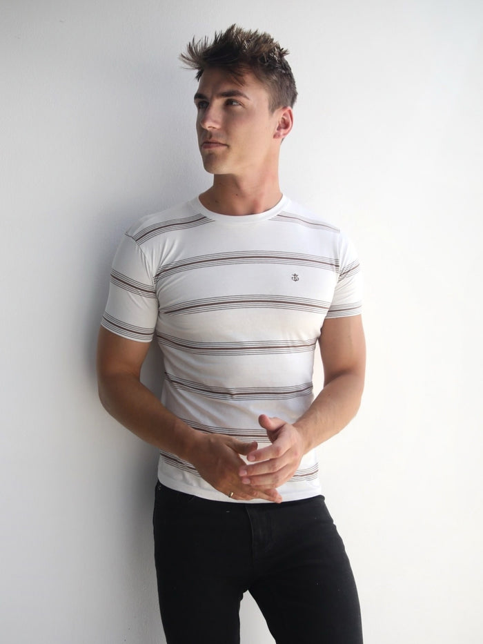 Marcello Stripe T-Shirt - White