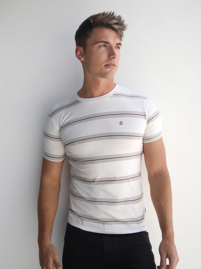 Marcello Stripe T-Shirt - White