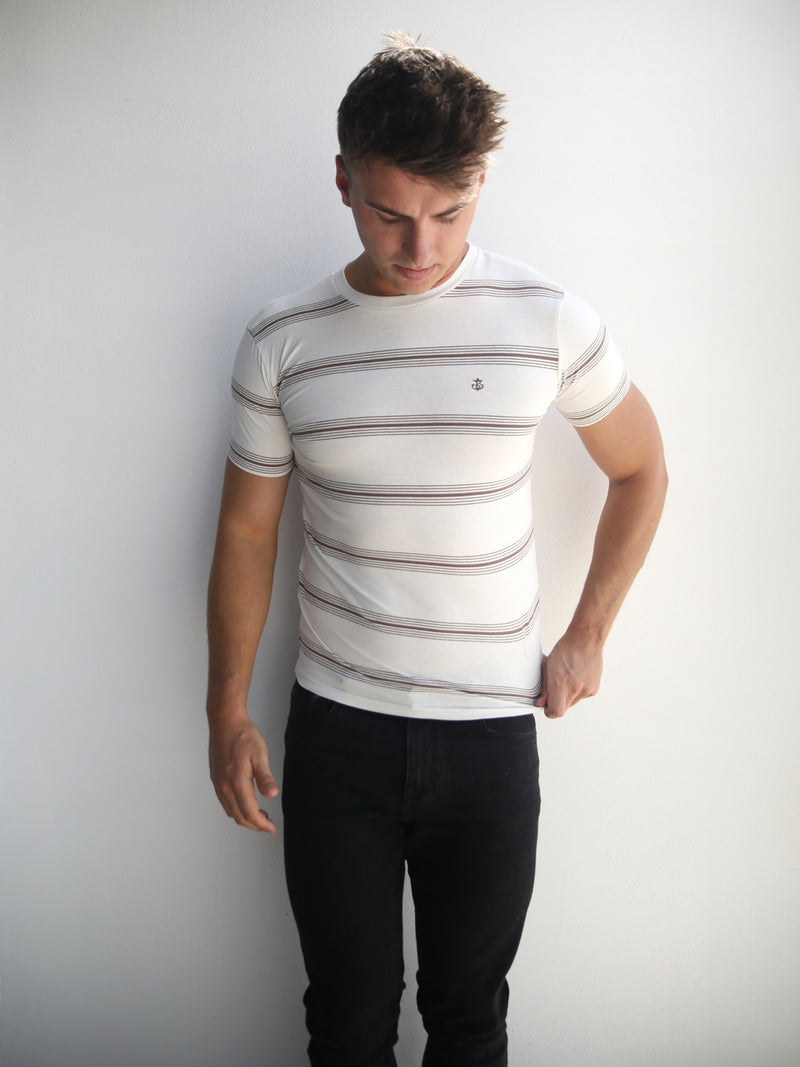 Marcello Stripe T-Shirt - White