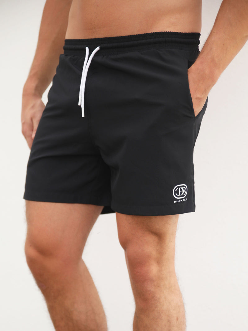 Initial Swim Shorts - Black