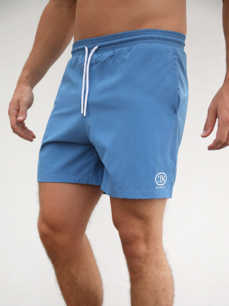 Initial Swim Shorts - Light Blue