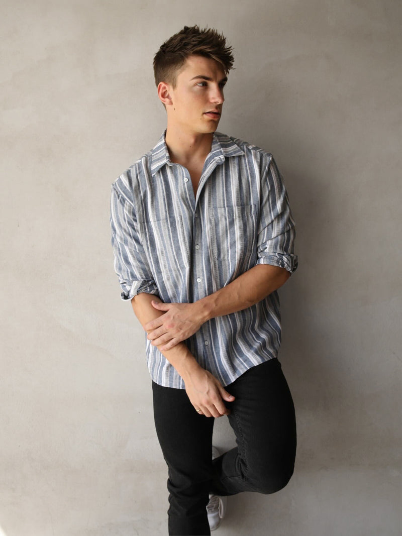 Rialto Stripe Shirt - Blue