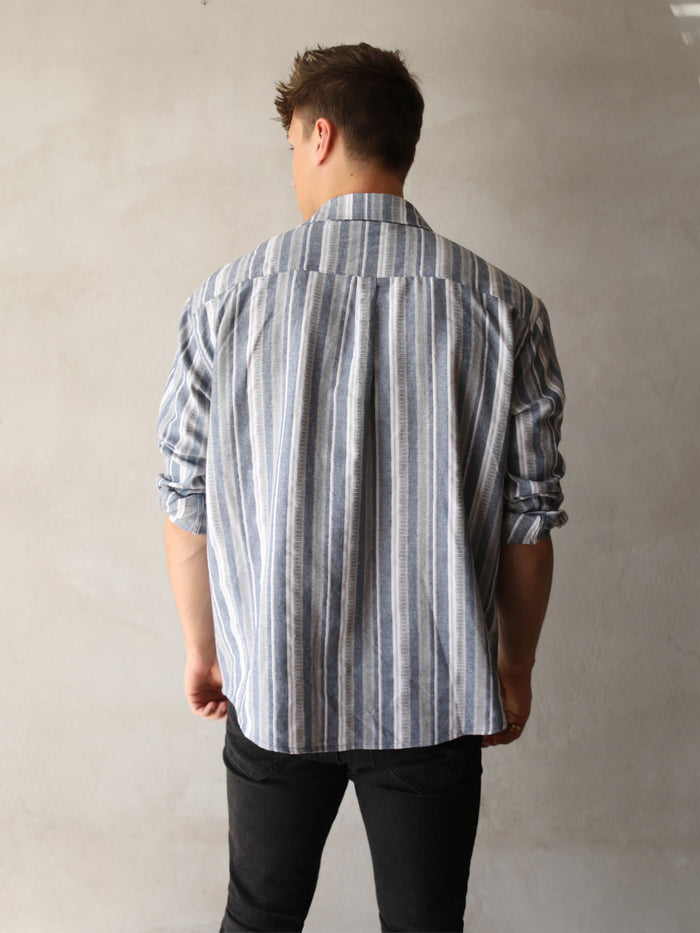 Rialto Stripe Shirt - Blue