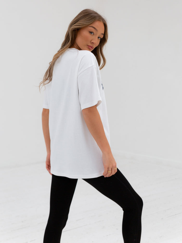 Varsity Oversized T-Shirt - White