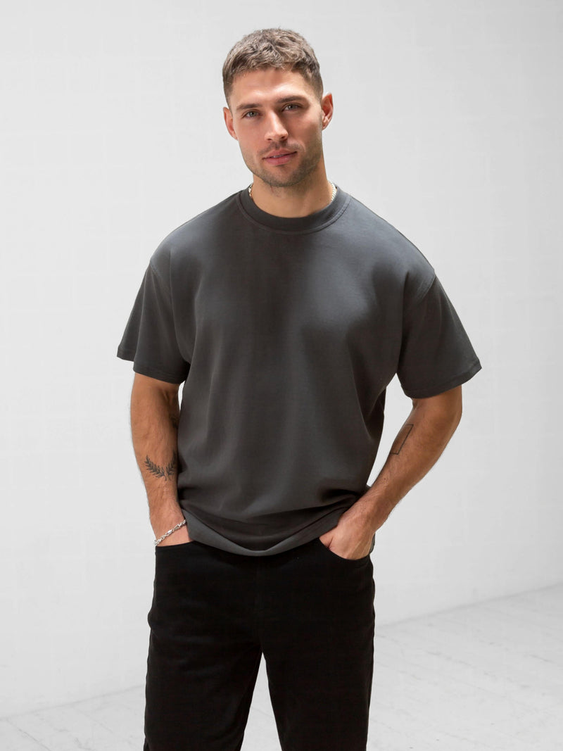 BLKLY Relaxed T-Shirt - Charcoal