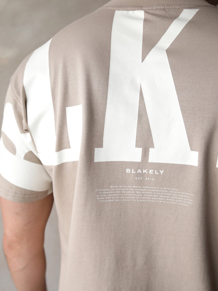 BLKLY Relaxed T-Shirt - Tan