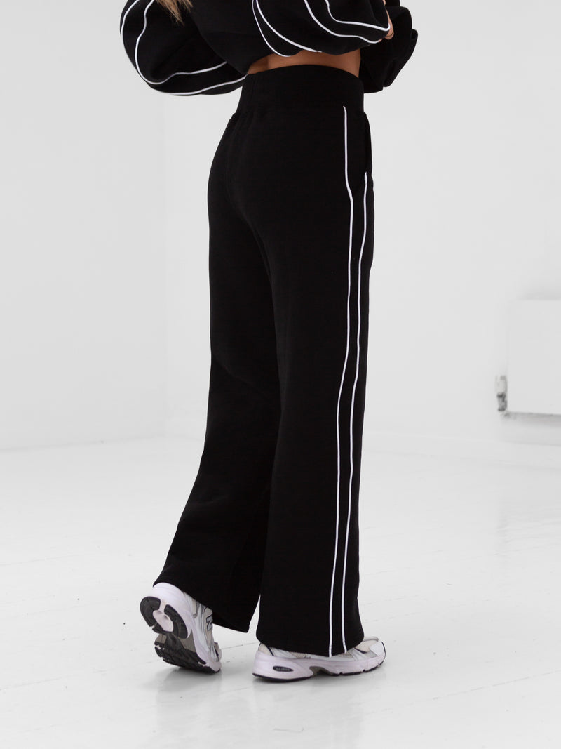 Apex Wide Leg Sweatpants - Black