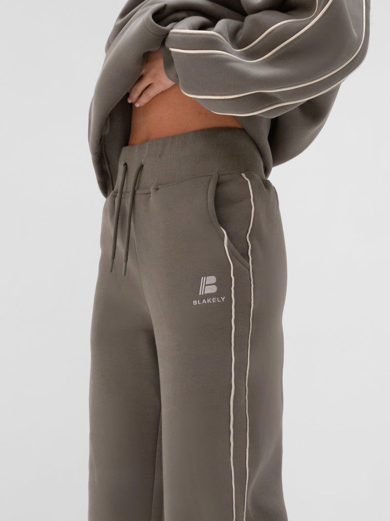 Apex Wide Leg Sweatpants - Safari Green