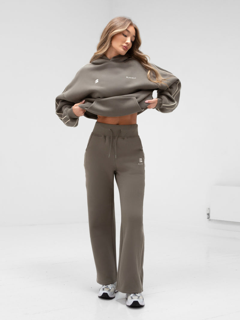 Apex Wide Leg Sweatpants - Safari Green