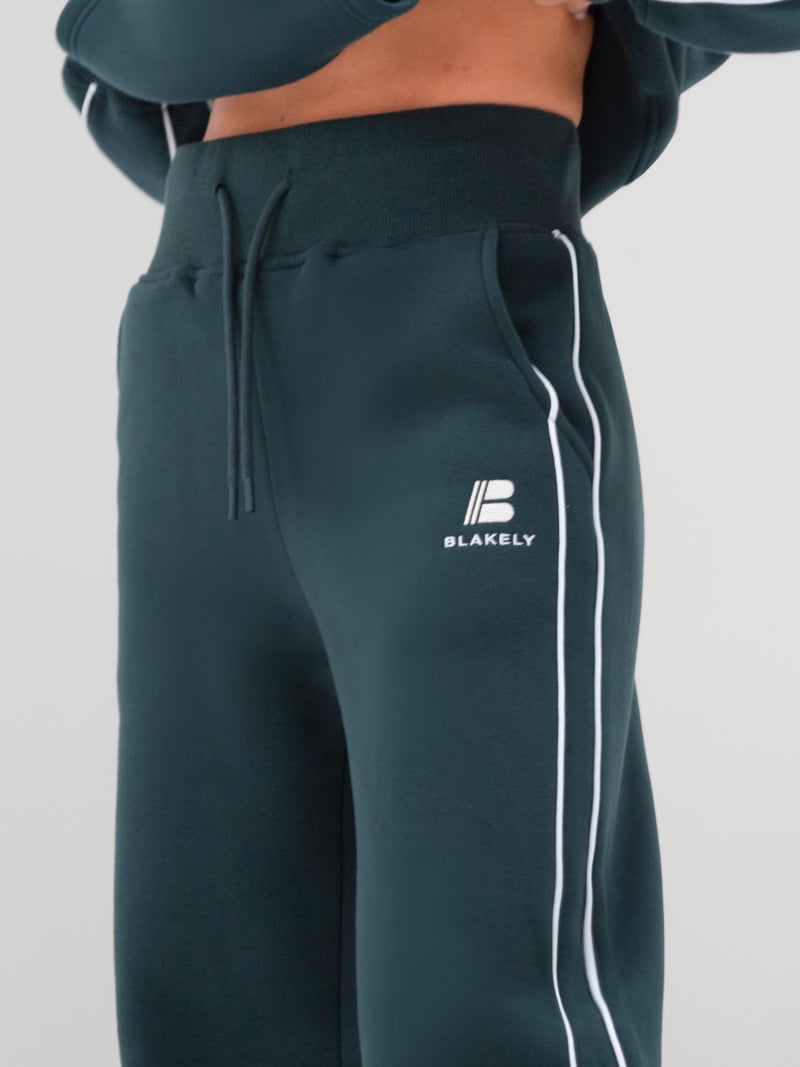 Apex Wide Leg Sweatpants - Teal Green