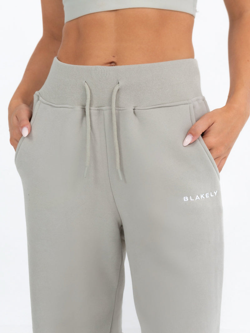 Soho Wide Leg Sweatpants - Grey