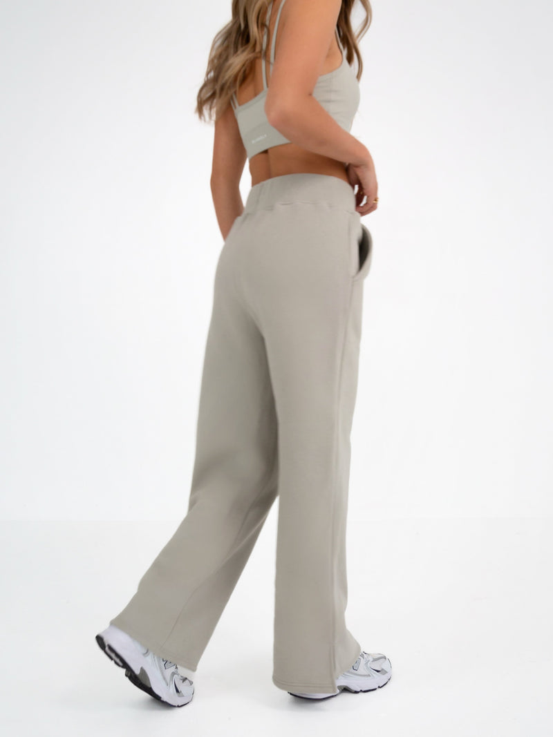 Soho Wide Leg Sweatpants - Grey