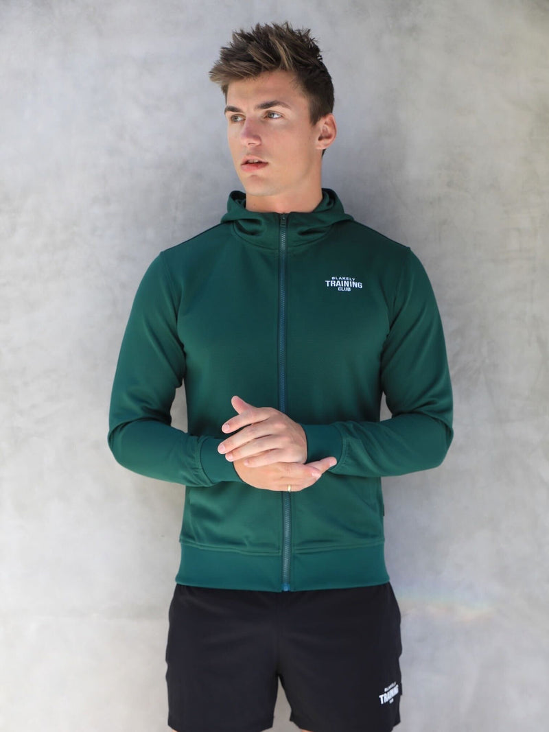 Full Zip Training Hoodie - Dark Green