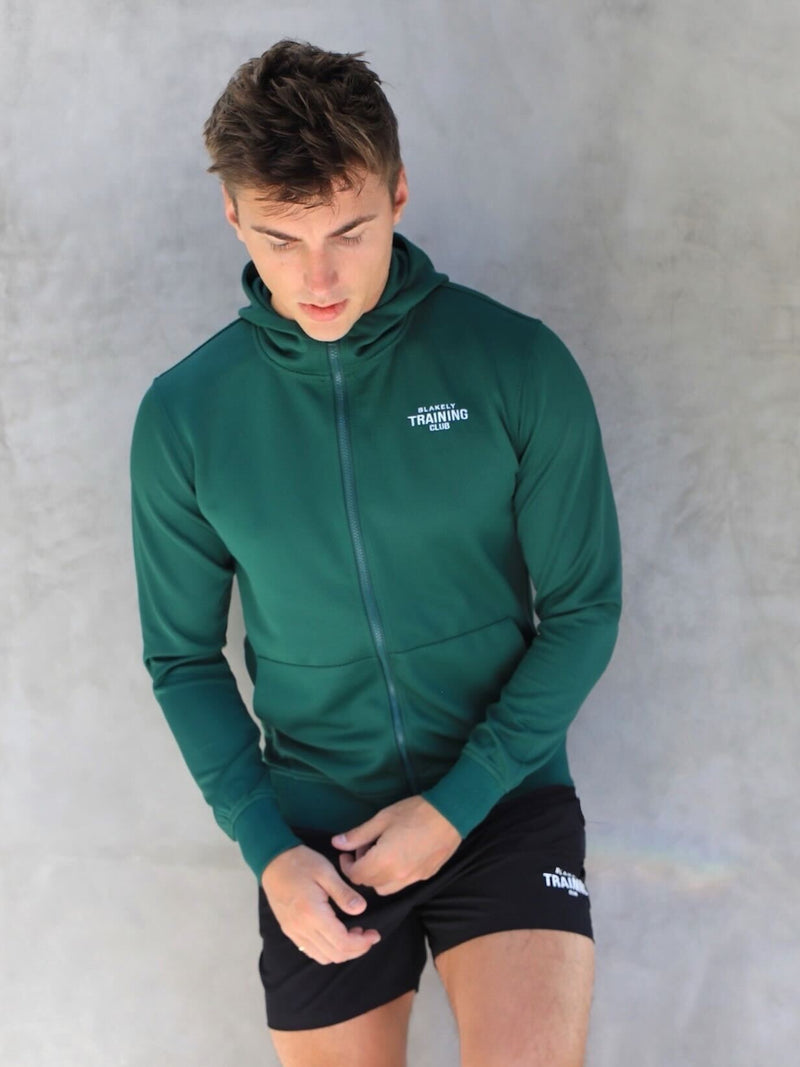 Full Zip Training Hoodie - Dark Green