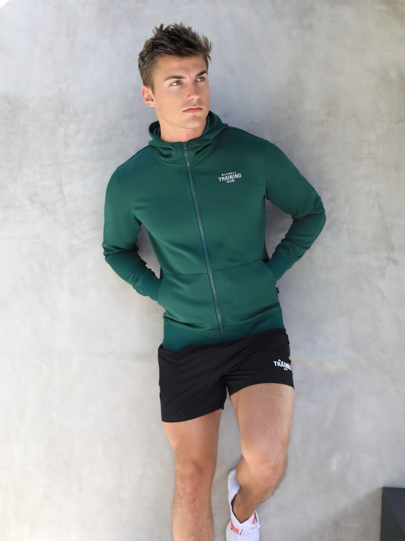 Full Zip Training Hoodie - Dark Green