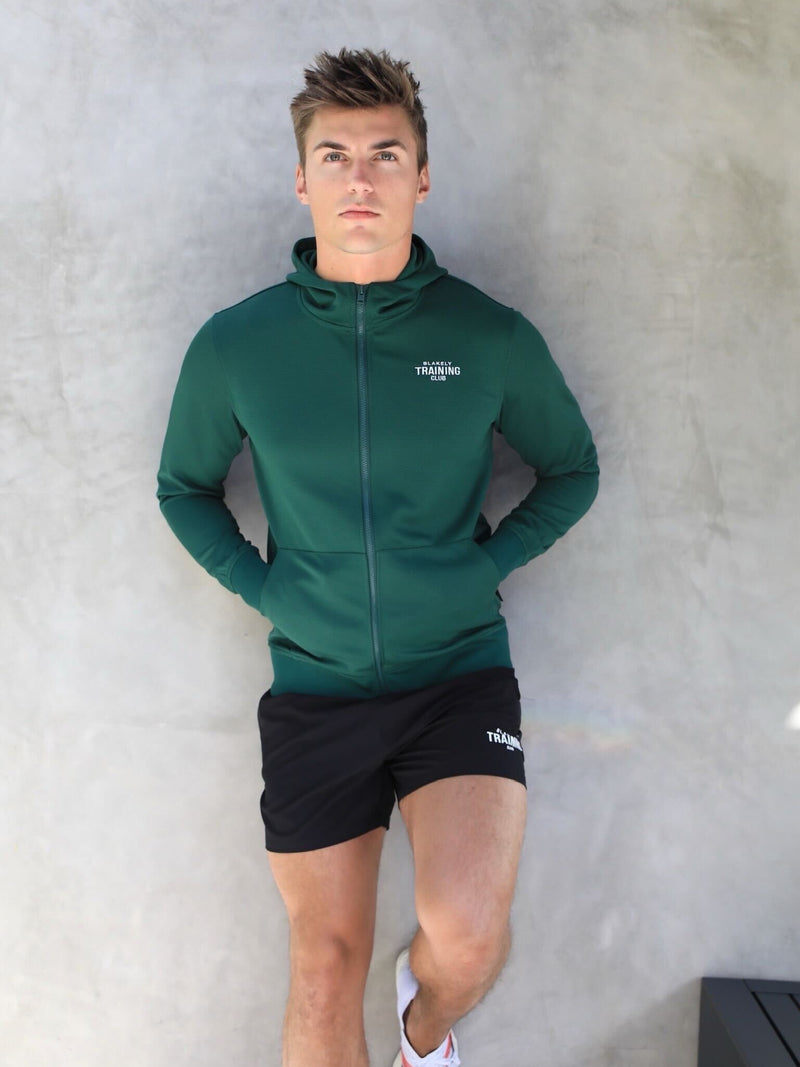 Full Zip Training Hoodie - Dark Green