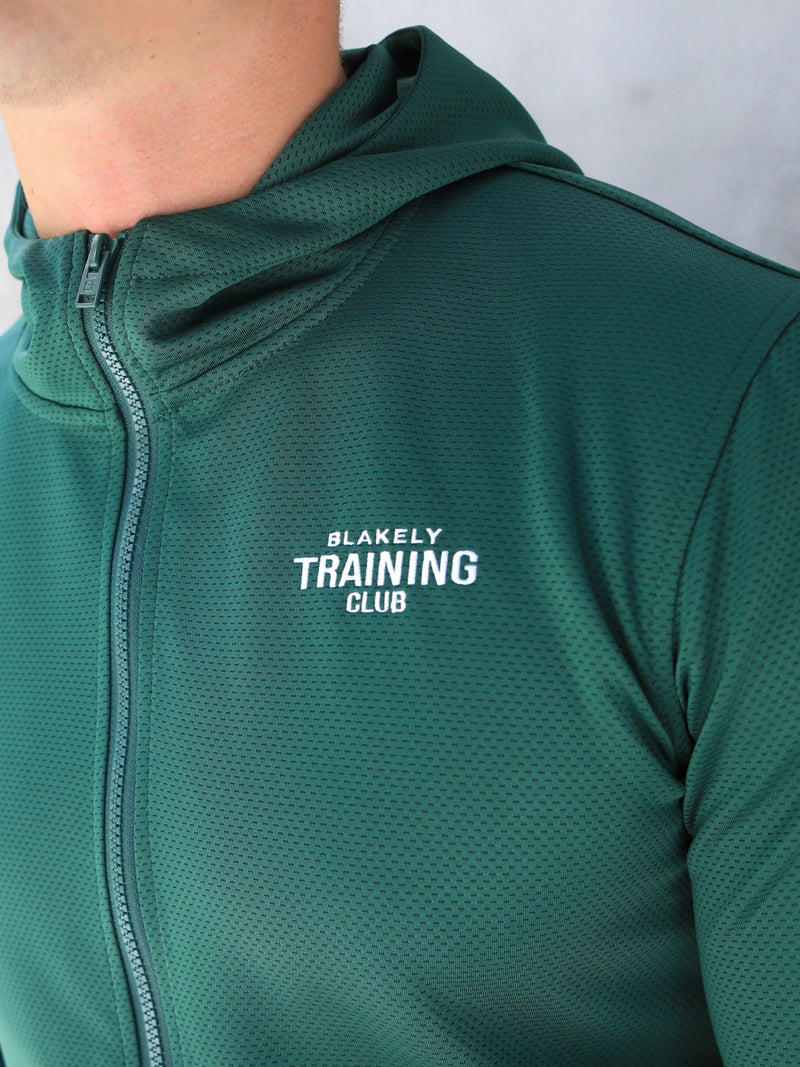 Full Zip Training Hoodie - Dark Green