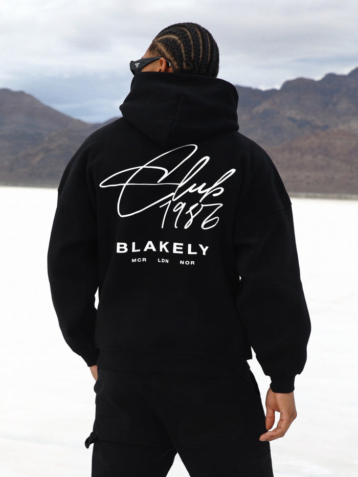 Club Relaxed Hoodie - Black