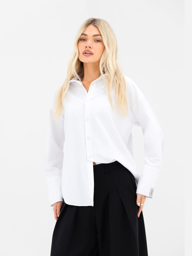 Sabrina Oversized Shirt - Weiß