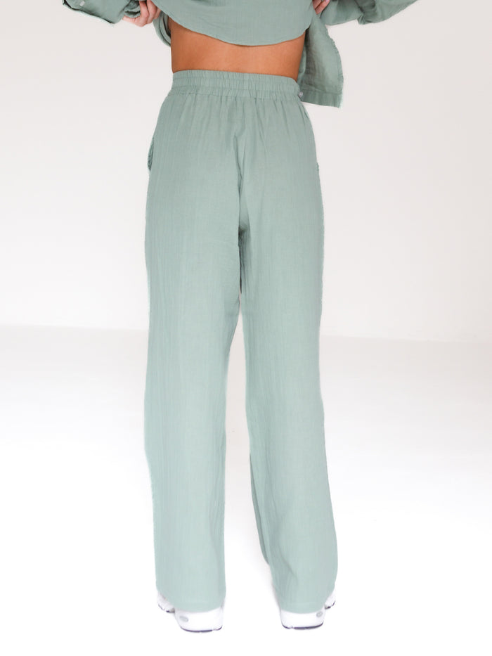 Camilla Trousers - Sage Green