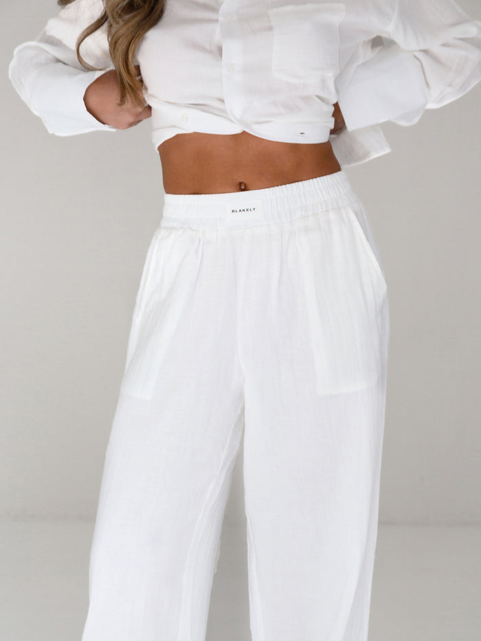 Camilla Trousers - White