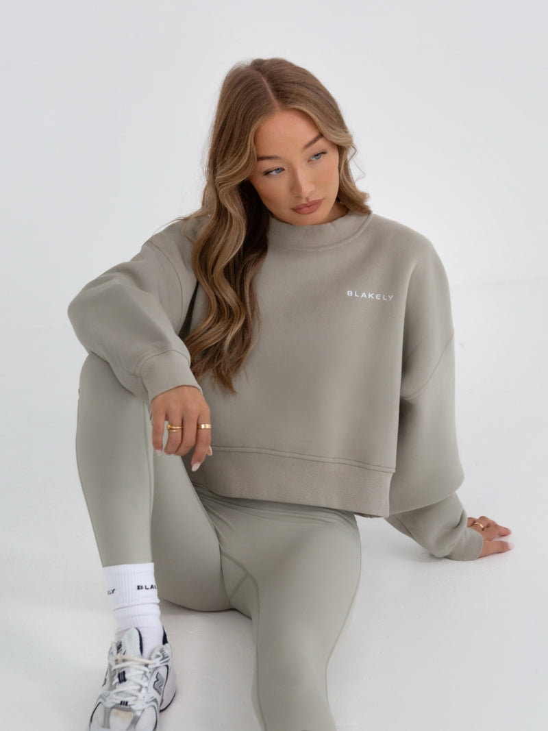 Soho Cropped Jumper - Grey