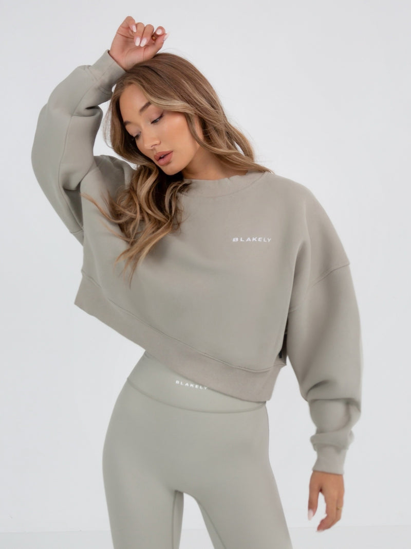 Soho Cropped Jumper - Grey