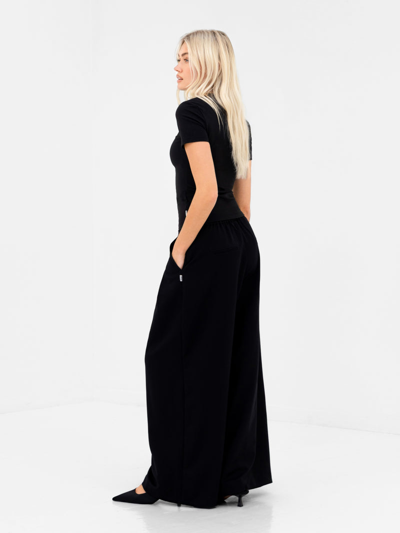 Lucia Baby Tee - Black