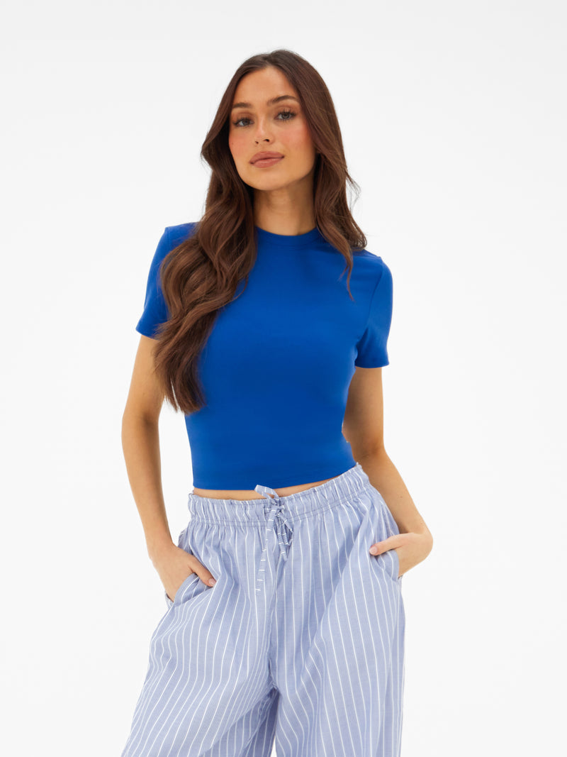 Lucia Baby Tee - Donker kobalt