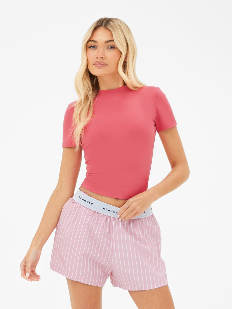 Lucia Baby Tee - Helder roze