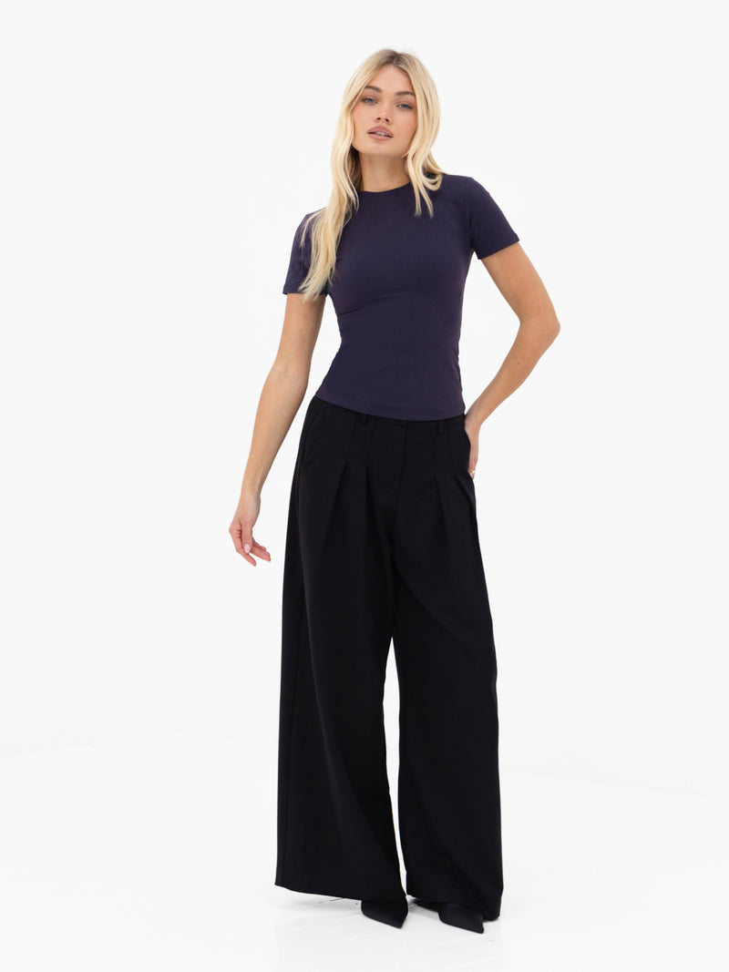 Lucia Baby Tee - Zartes Marineblau