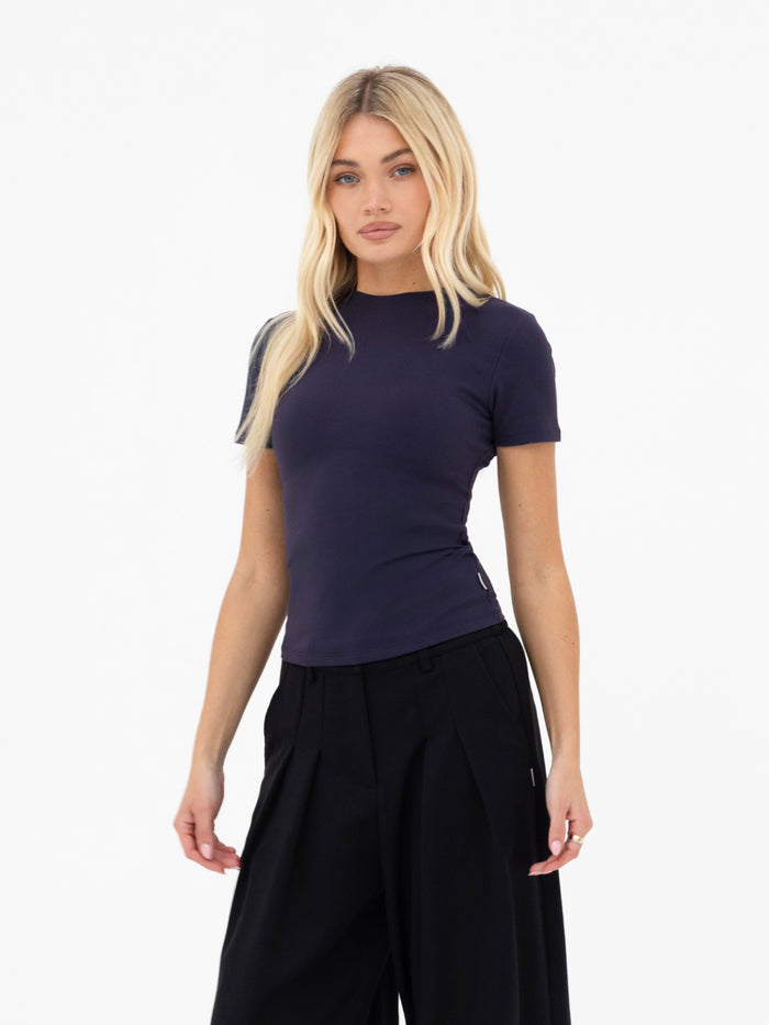 Lucia Baby Tee - Zartes Marineblau