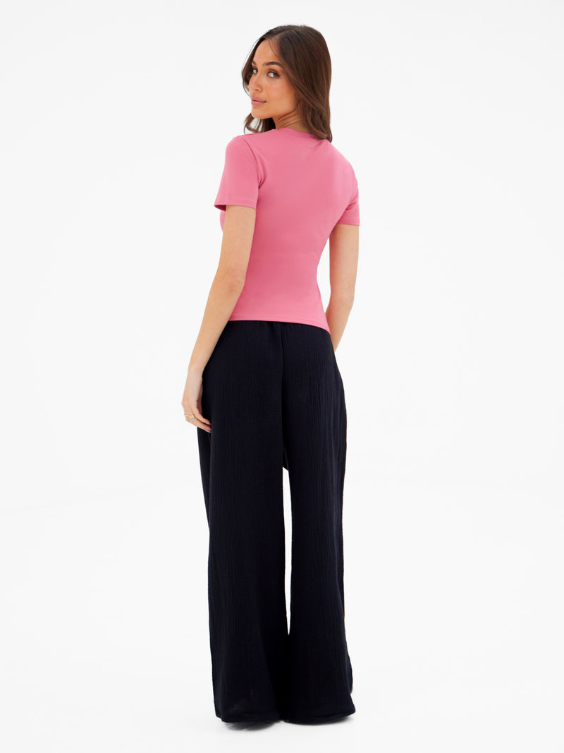 Lucia Baby Tee - Framboos