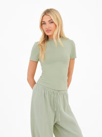 Lucia Baby Tee - Salbeigrün