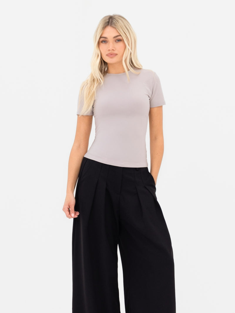 Lucia Baby Tee - Kiesel