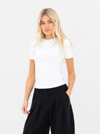 Lucia Baby Tee - White