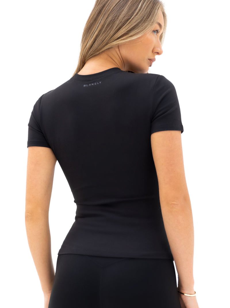 Lucia Baby Tee - Schwarz