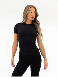 Lucia Baby Tee - Schwarz