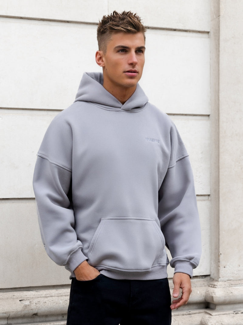 Rhys Relaxed Hoodie - Mittelgrau