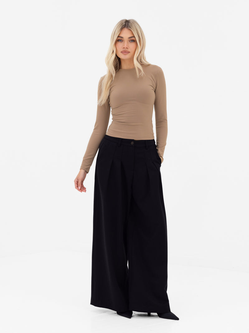 Lucia Long Sleeve Top - Bruin