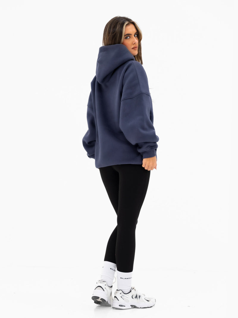 Isla Oversized Hoodie - Echtes Marineblau