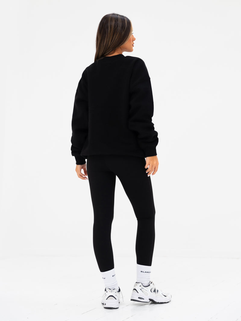 Isla Oversized Jumper - Schwarz