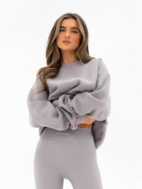 Isla Oversized Jumper - Mittelgrau