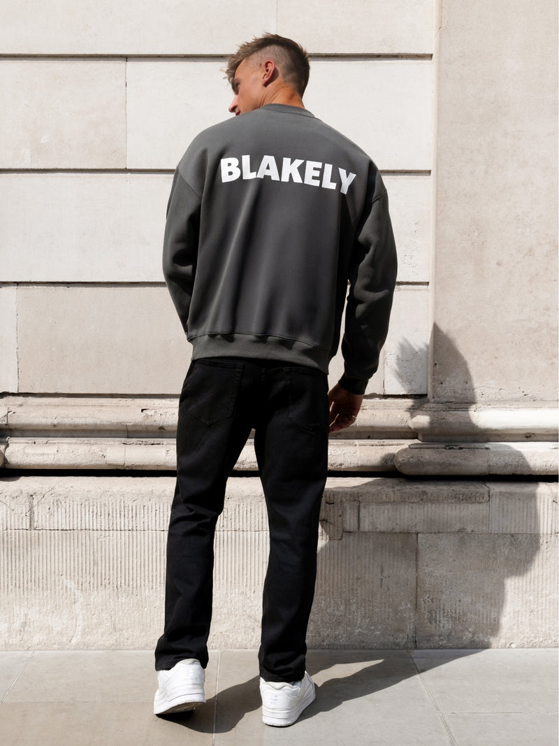 Declan Relaxed Jumper - Khakigrau